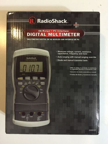 NEW RadioShack 46-Range Digital Multimeter with PC Interface (2200039)