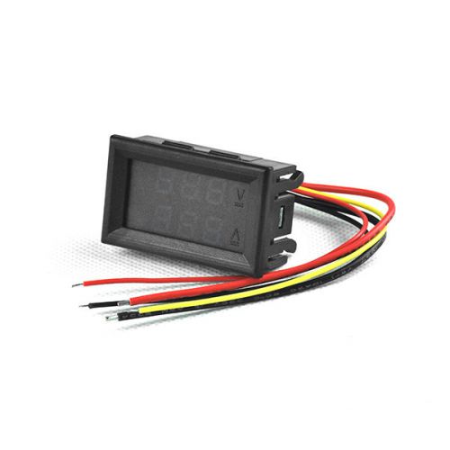 Double led green red 100vdc 100a 0.28&#034; digital ammeter voltmeter panel meter new for sale
