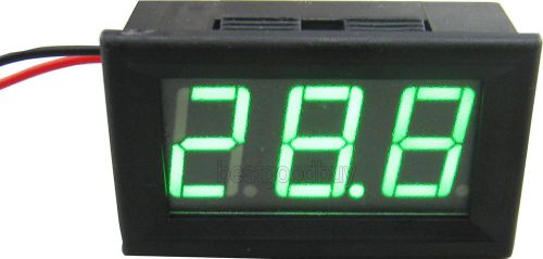 3 digit 0.56&#034; 2-line dc25-80v green digital voltmeter electric vehicles header for sale