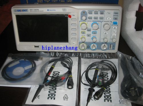 Digital 100mhz oscilloscope 2channels 1gs/s usb 110-240v 7&#039;&#039; tft lcd sds1102cnl for sale