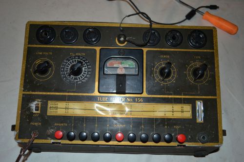 Rare Vintage RCA No. 156 Scroll Chart Tube Tester Steampunk Vacuum Ham Radio