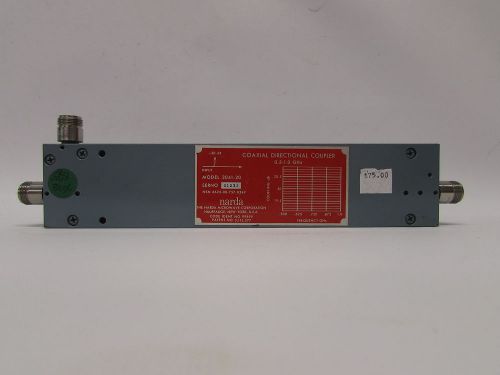 Narda 3041-20 20 dB, 500 to 1000 MHz, Type N (F) Directional Coupler 20db 276