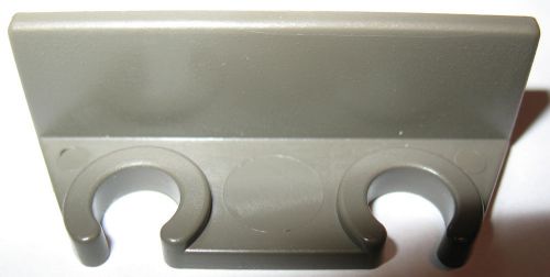 Tektronix (Tek) 352-0351-00 Self-Adhering Dual Probe Holder, Brown Plastic, NOS