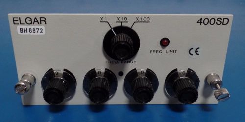 Ametek elgar 401sd manual plug-in variable frequency oscillator, 45-5000 hz for sale