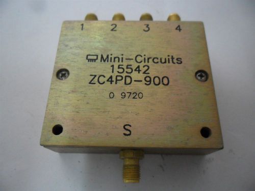 Mini-Circuits ZC4PD-900 Power Splitter Combiner 800-900MHz 30dB 10W 4 Way-0°