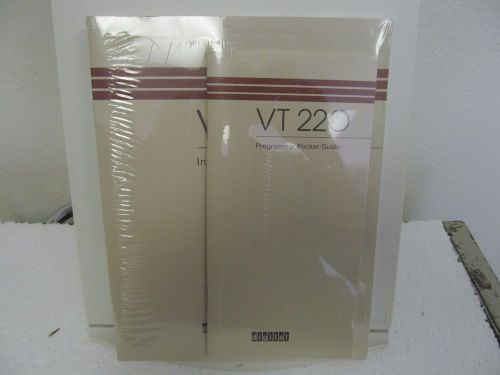 Digital equipment vt 220 video terminal owner&#039;s manual w/programmer pocket guide for sale