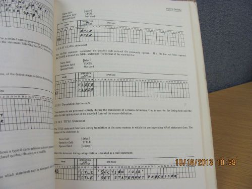 COLLINS MANUAL - Macro Definition Language - Programming, product # 19084