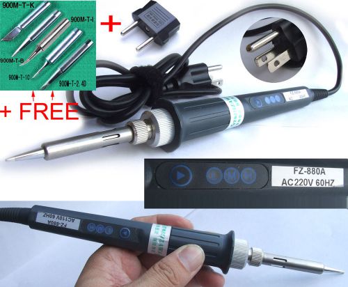 200-480 °c 220v soldering iron gun solder weld welding irons 5pc tips power plug for sale