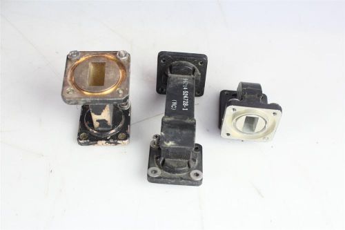 lot of 3 WR-62 WR62 WAVEGUIDE ADAPTER 90 DEGREE plus more..