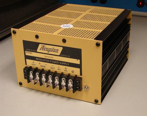 Acopian va15h1150 dc power supply 15 volt 11.5 amp .25mv ripple load tested, new for sale