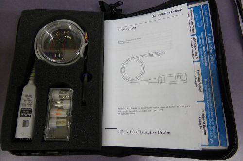Agilent / hp  1156a active probe 1.5ghz w/ accessories and case tested for sale