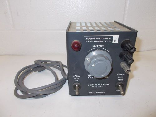Vintage General Radio Vacuum Tube Frequency Generator Unit Oscillator 1214-A