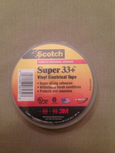 3m super 33+ 3/4&#034; x 66&#039; black tape for sale