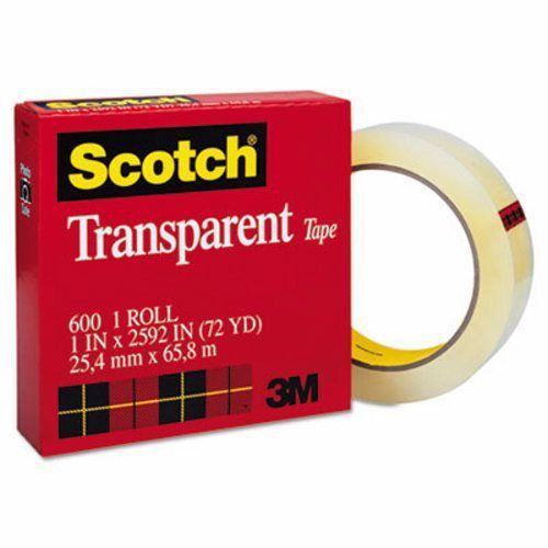 Scotch transparent tape, 1&#034; x 72 yards, 3&#034; core, clear (mmm60012592) for sale