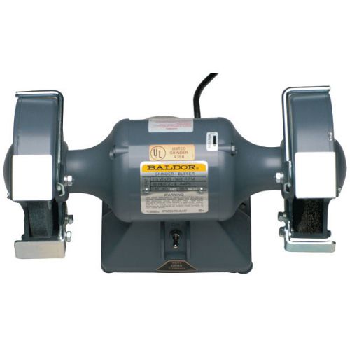 BALDOR 662 6&#034; Grinder/Buffer - Horsepower: 1/3 HP ARBOR HOLE DIAMETER : 1/2&#034;