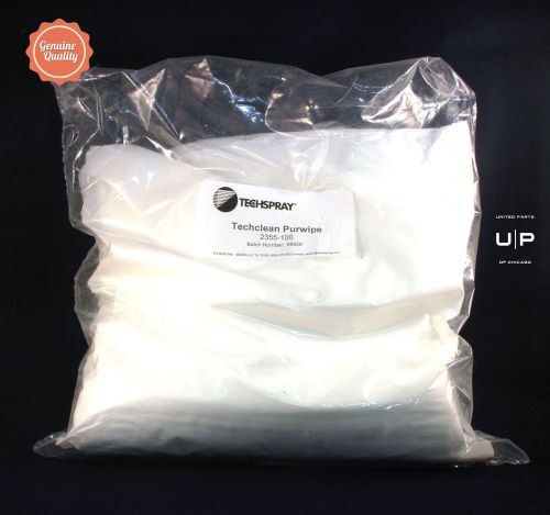 Polyester cleaning wipes 2355-100 by Techspray, 100 wipes/bag, Class 100