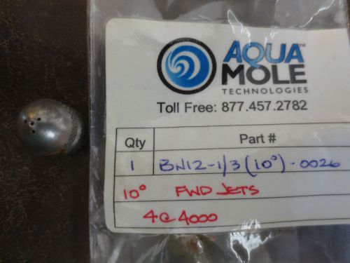 AQUA MOLE WATER PRESSURE JETTING NOZZLE 3/8&#034; BN12-1/3 (10 DEGREE)-0026