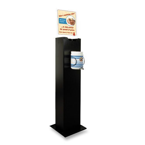 Buddy products buddy 0675-4 sanitizing dispenser steel/black. sold as each for sale