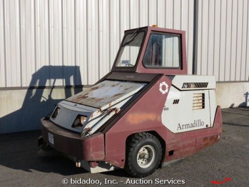 Powerboss armadillo sw/9xv riding on street sweeper-scrubber propane powered for sale