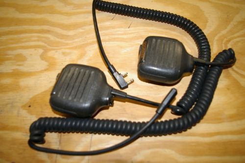 Two Factory Used Kenwood Shoulder Mics fit TK-250 and TK350 and others