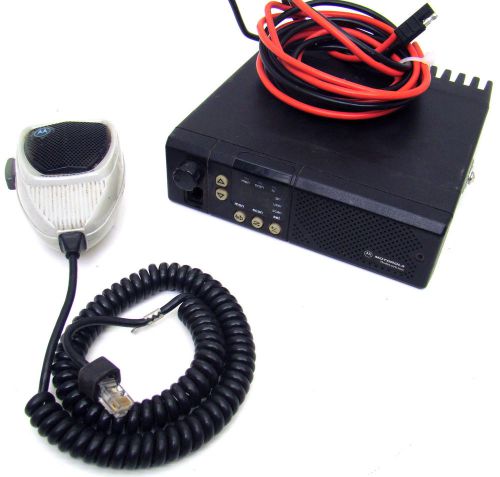 Motorola Radius GM300 M33GMC2902AA UHF 2-way Radio w/Mic &amp; Power Cable  b