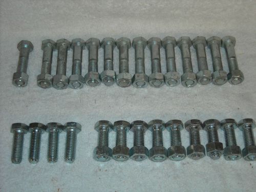 Group of large bolts &amp; nuts for sale