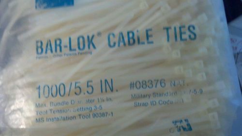Dennison cable ties or zip ties 1000 count military approved: : #08376