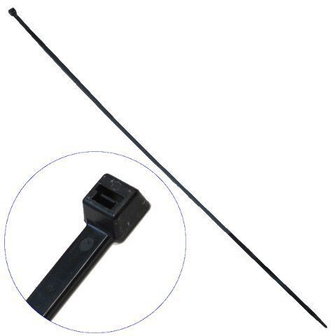 36&#034; UV Resistant Black Nylon Cable Ties (Pack of 50)