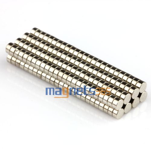 200pcs n35 silver super strong round disc rare earth neodymium magnets 2 x 1mm for sale