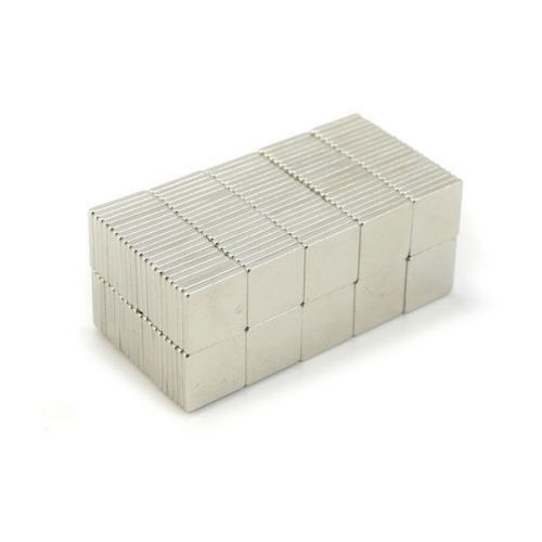 200pcs 3/8&#034; x 3/8&#034; x 1/32&#034; Blocks 10x10x1mm Neodymium Magnets Permanent N35