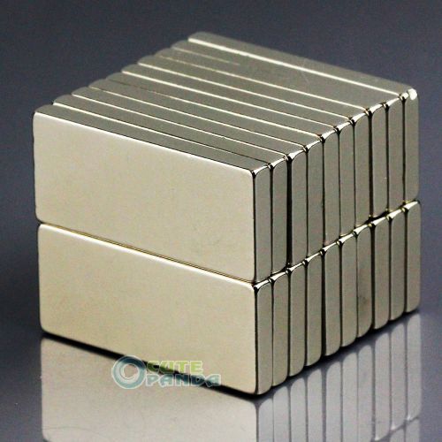Lot 20x Strong N50 Block Slice Magnets 28 x 12 x 3mm Cuboid Rare Earth Neodymium