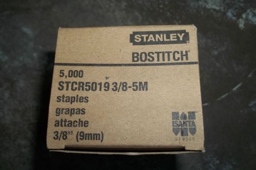 Stanley Bostitch Staples 3/8 box of  5,000 NEW