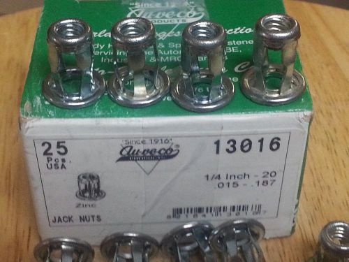 25 jack nuts 1/4-20 thread  au-ve-co for sale