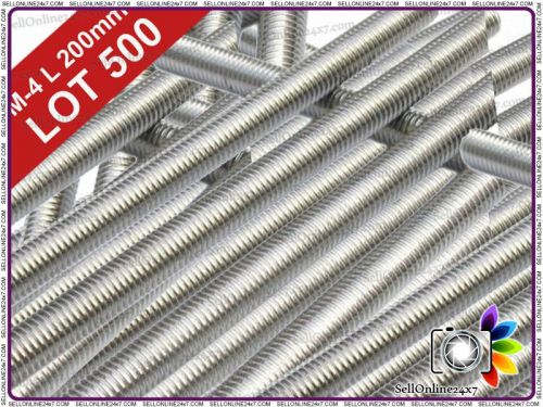 Brand New Good Quality Stainless Steel Threaded Bars - Lot Of 500 - A2