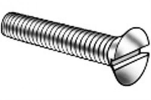 #8-32x1 1/4 machine screw slotted flat hd unc steel / zinc plated pk 200 for sale