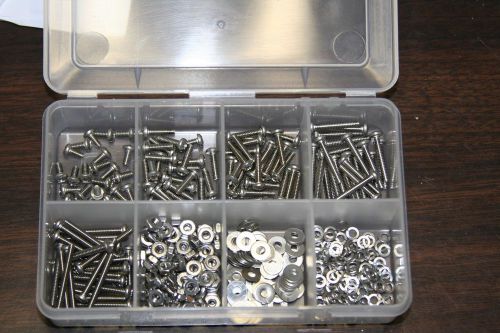 600 pieces  m6 x 10mm thru 80mm  stainless metric hex head c/s  assortment for sale