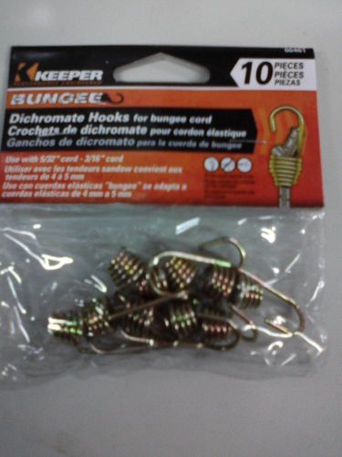 Keeper bungee cord hooks 10 pack   #06461   new for sale