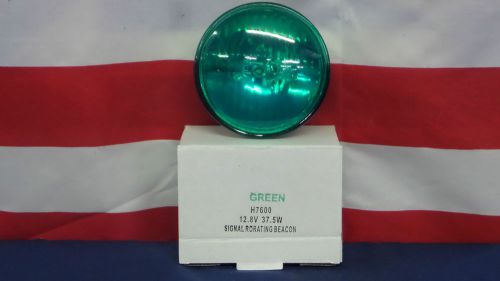 New h7600g halogen par 36 sealed beam bulbs 12.8 volts 37.5 watt green for sale