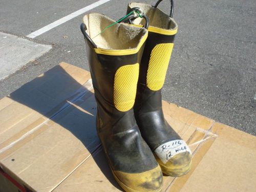 Firefighter Boots Ranger Shoe Fit - Bunker Turn Out Steel Toe..12.0 WIDE....R116