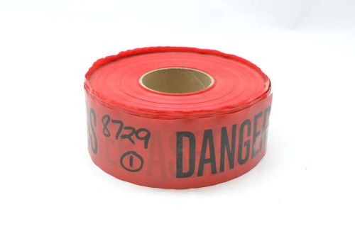 NEW RED DANGER ASBESTOS SAFETY BARRIER TAPE SAFETY EQUIPMENT D410556