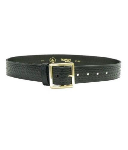 Boston Leather 6605-3-38B Black BW Value Line Brass Garrison Belt 1.75&#034; -38&#034;