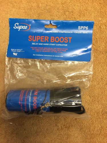 Supco SPP6 Super Boost Relay &amp; Hard Start Capacitor 1/2hp tru 10hp  HVAC/R  BE