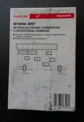 New MICROELECTRONIC COMMERCIAL Thermostat Subbase  Q7300A  2008