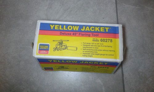 Yellow jacket 60278 deluxe flaring tool 1/8 tom 3/4 o.d for sale