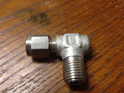 S-JOINT STAINLESS STEEL TUBE FITTING ELBOW 1/4&#034; MALE X 1/4&#034;TUBE