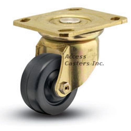 3xx6-2 3&#034; bassick swivel plate caster, soft rubber wheel, 160 lbs capacity for sale