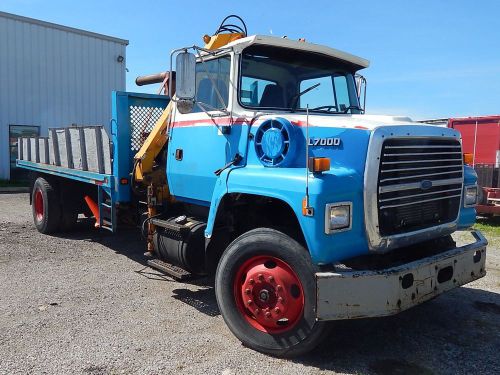 Used 1995 ford l7000 with copma 830.2 knuckelboom crane - 8.2 tm for sale