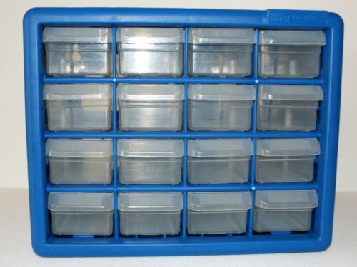 AKRO-MILS 10716 16-Drawer Plastic Storage Cabinet, 10-9/16&#034;x8-1/2&#034;x6-3/8&#034;