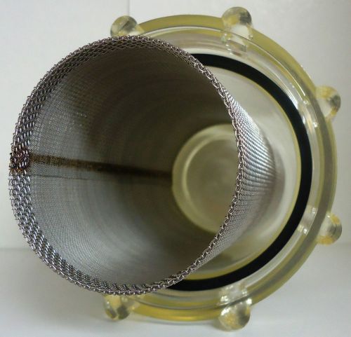 Bowl (clear) kit for t strainer, stainless mesh filter &amp; gasket sewer jetter for sale