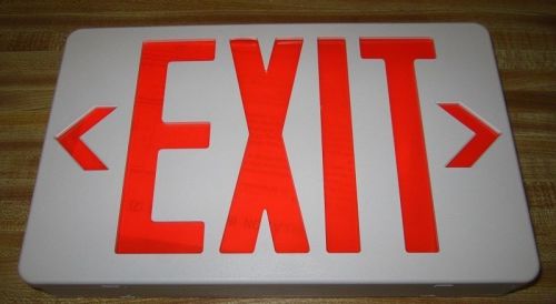 Royal pacific rxl5rw led exit sign, white with red letters with extra sign for sale